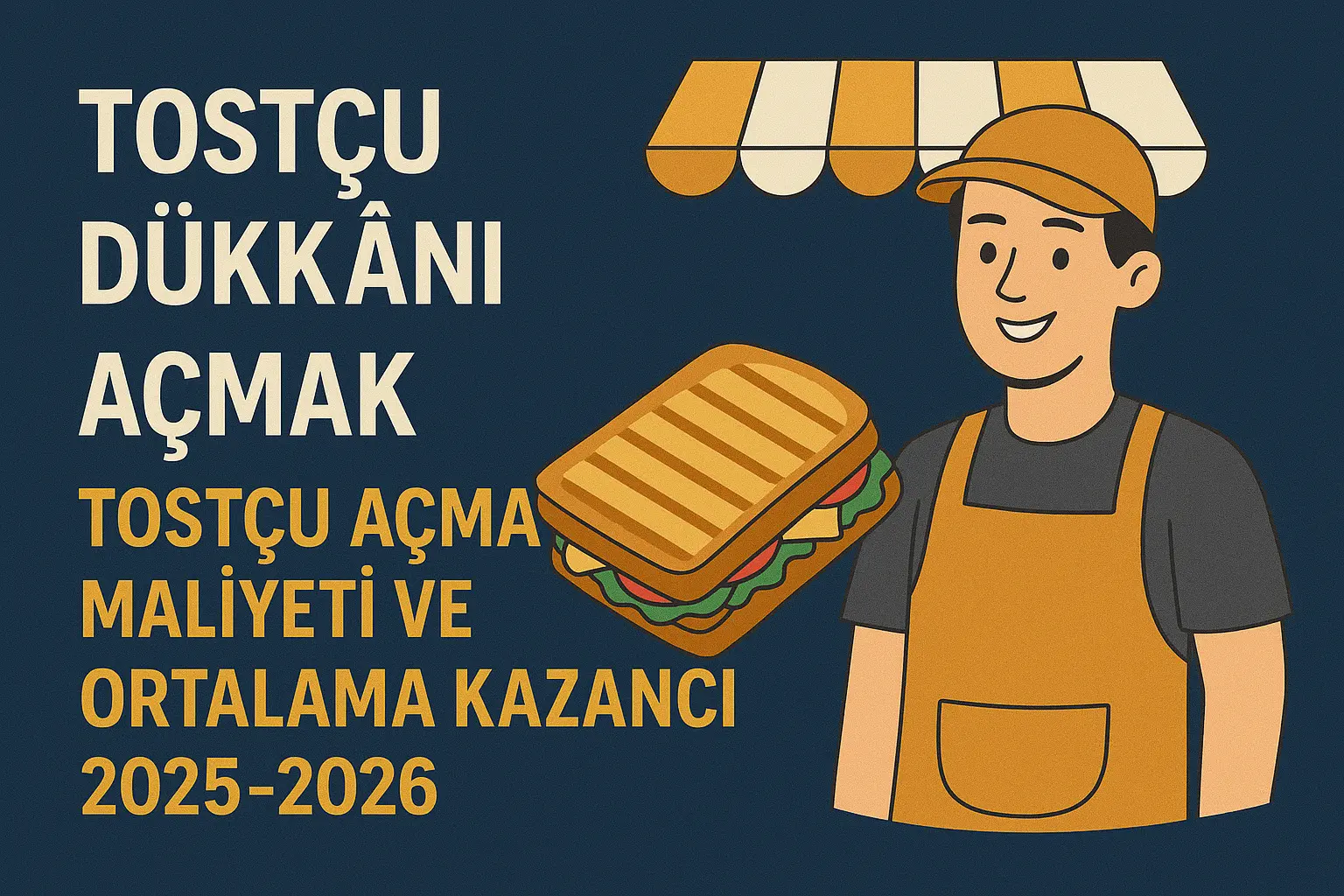Tostçu Dükkanı Açmak | Tostçu Açma Maliyeti ve Ortalama Kazancı 2025-2026